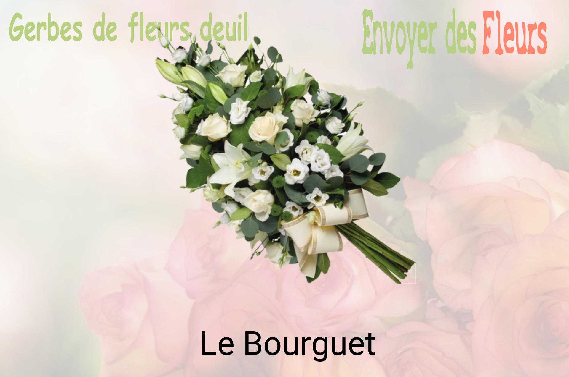 Gerbe de fleurs de deuil livrée à Le Bourguet